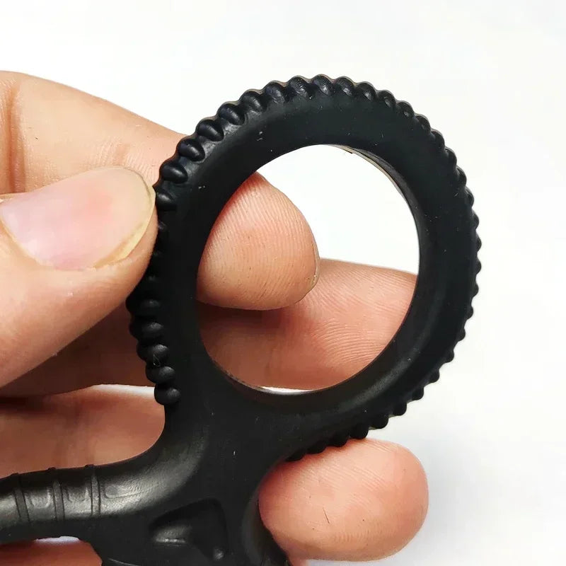 Cock Ring Silicone Penis Lock Rings Male Reusable Delay Ejaculation Ring Scrotum Bondage Goods Couple Cock Erection Erotic Toys