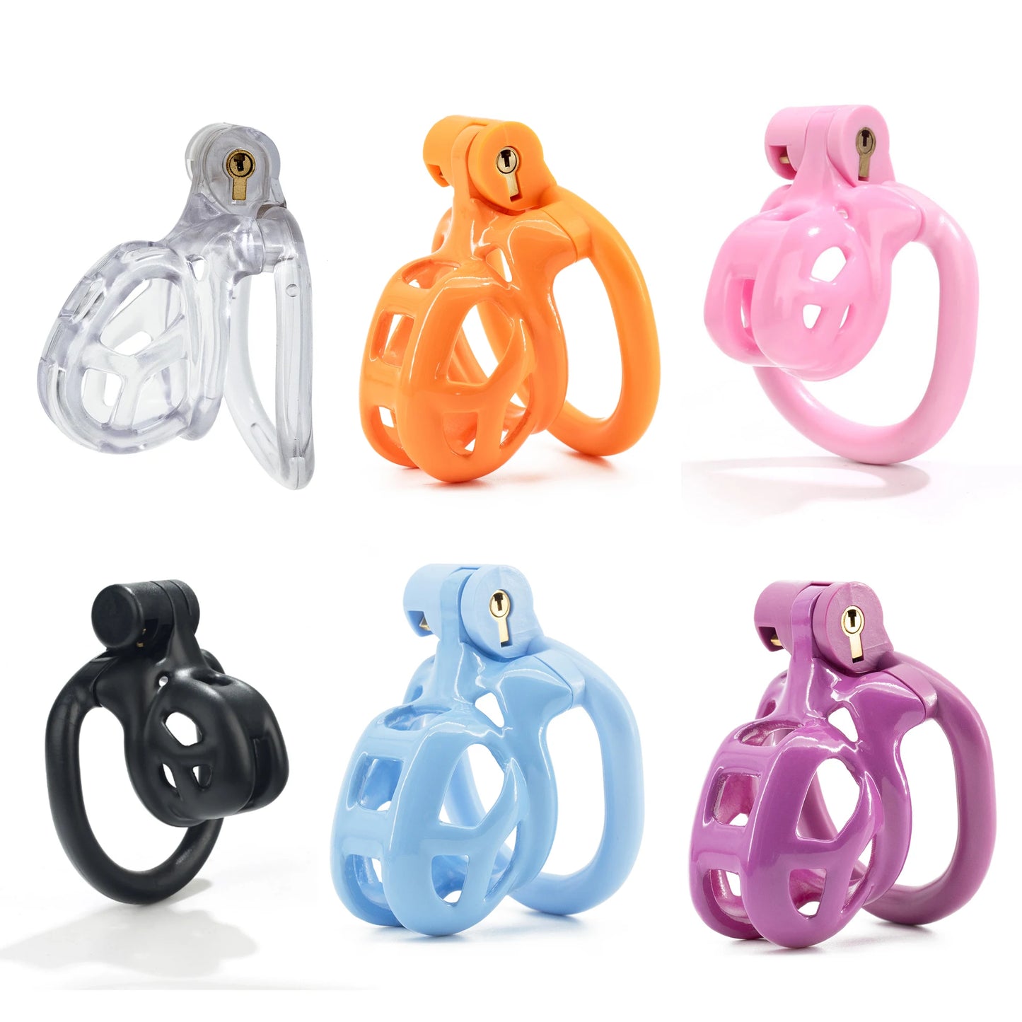 Colorful Cobra Chastity Cage Penis Lock정조대Male Abs Cock Cage With 4 Rings Devices Discreet Men Adult Goods Sex Toys For Man 18+