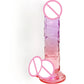 Colorful Crystal Jelly Dildo Penis Masturbation Anal Plug Adult Toys Clitori Vaginal Masturbators Penis Erotic Anal Sex Toys