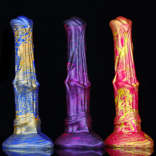 Colorful Horse Dildo Realistic Penis Female Masturbator Animal Dildos Fast Orgasm Anal Toys for Men Sex Toy for Women Lesbian