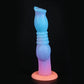 Colourful Luminous Animal Dildo Anal Plug for Women Men Silicone Glow In Dark Wolf Penis with Sucker Sex Toys Butt Plug