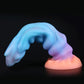 Colourful Luminous Dildo Monster Dragon Dildo Huge Butt Plug Anal Toys for Women Men Glowing Dildo Penis with Sucker Sex Toys