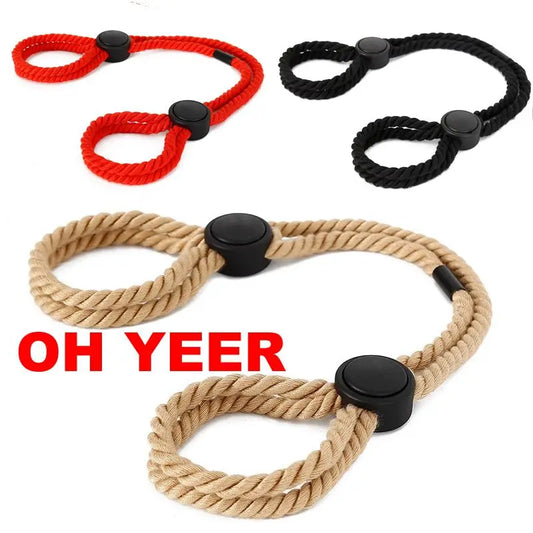 Cotton Rope Cuffs Handcuffs Ankle Cuff Restraints Bondage Bracelet BDSM Fetish Adult Sex Toys for Couples Exotic Accessories