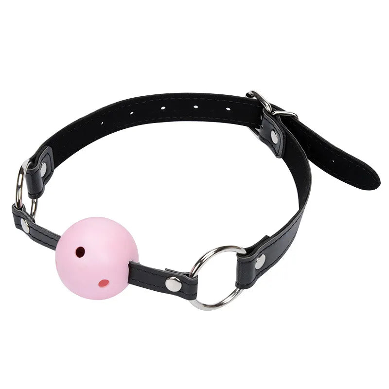 Couple Silicone Gag Ball Bdsm Bondage Restraints Open Mouth Breathable Sex Ball Harness Strap Gag Sex Toy for Women Accessories