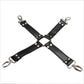 Cross Handcuffs Bondage Braided PU Leather Hog-Tie Restraint Kit Ankle Wrist Cuffs Belt BDSM Erotic Sex Toys for Women Couple