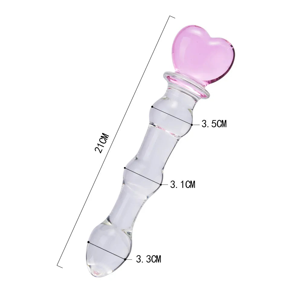 Crystal Glass Dildos Gay Sex Products Butt Plug Vaginal Anal Stimulati –  GXLOCK Store