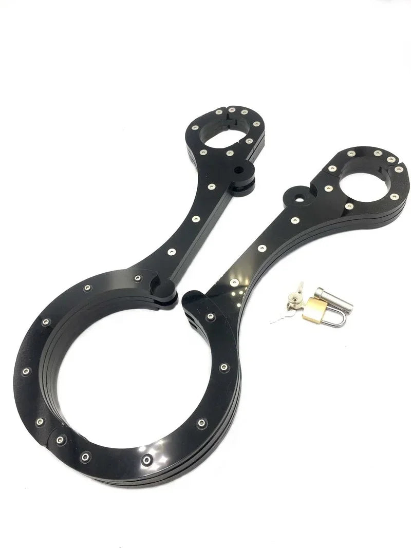 Crystal Round Neck Collar Ring Oval Handcuffs Wrist Bondage Lockable Neck To Wrist Adult Games Erotic Frame Sex Products