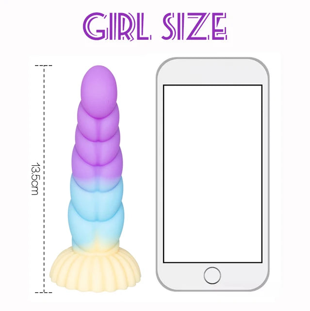 Cute Small Anal Dildo With Suction Cup Dildos Glow in Dark Masturbator silicone butt plug Erotic Sexy Toys For Women Men Sexshop