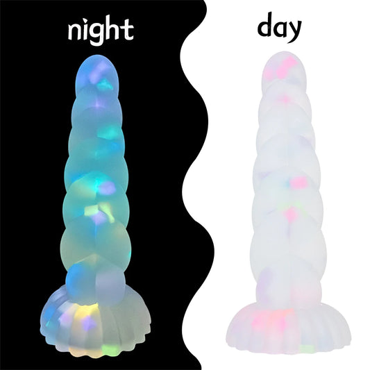 Cute Small Anal Dildo With Suction Cup Dildos Glow in Dark Masturbator silicone butt plug Erotic Sexy Toys For Women Men Sexshop