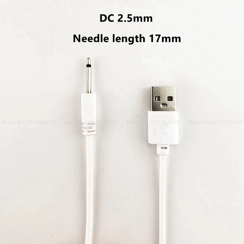 DC 2.5mm Cable for Vibrator USB Rechargeable Power Supply Charger Adult Sex Toys for Women Men Accessories Charging Cables