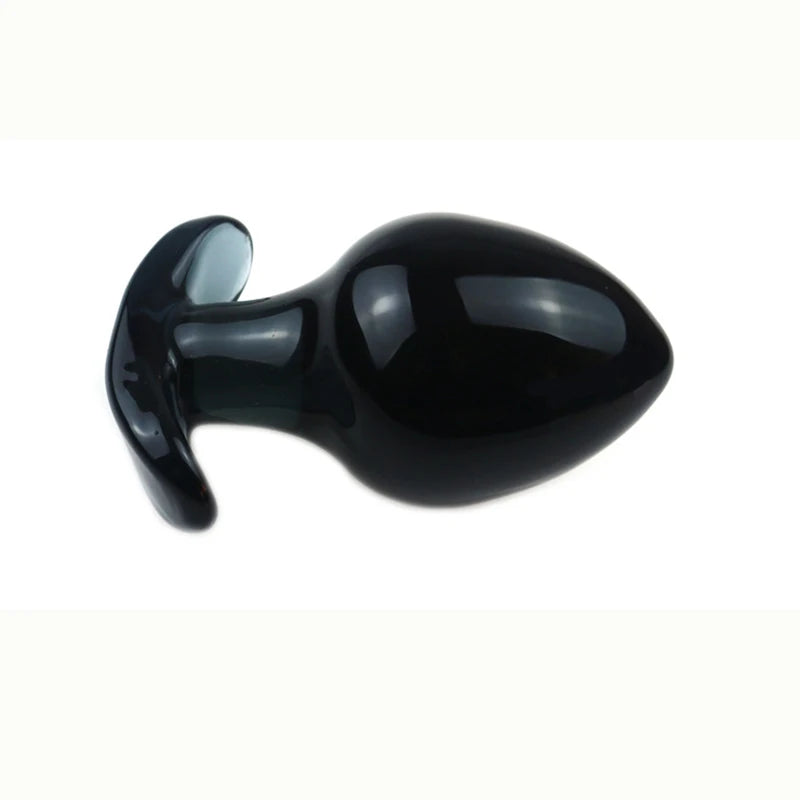 DIA 66MM Big Anal Ball Anchor Glass Butt Plug Prostata Massage Glass Anal Dildo Dilatador Anal Plug Sex Toys For Women Men