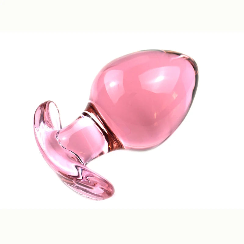 DIA 66MM Big Anal Ball Anchor Glass Butt Plug Prostata Massage Glass Anal Dildo Dilatador Anal Plug Sex Toys For Women Men