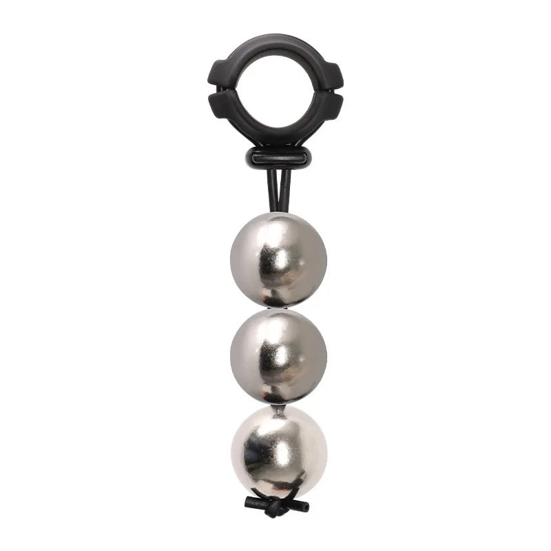 DIY Weight-bearing Cock Ring Drop Ball Penis Heavy Stretcher Penis Erection Enlarger penile training Pendant Sex Toys For Men