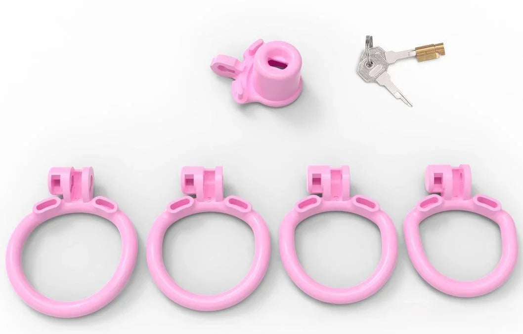 Deep Throat Inverted Penetration Master Padlock Male Chastity Cage for Chastity Pros，penis Tube Micro Cock Cage