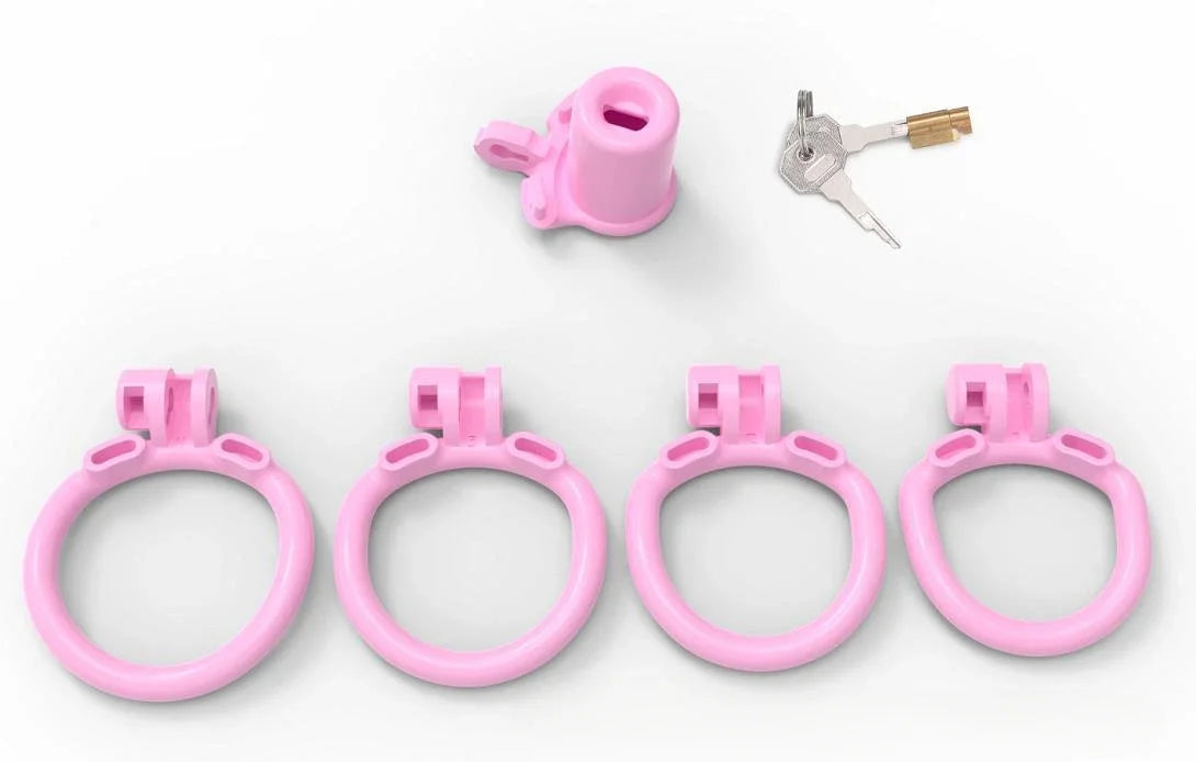 Deep Throat Inverted Penetration Master Padlock Male Chastity Cage for Chastity Pros，penis Tube Micro Cock Cage