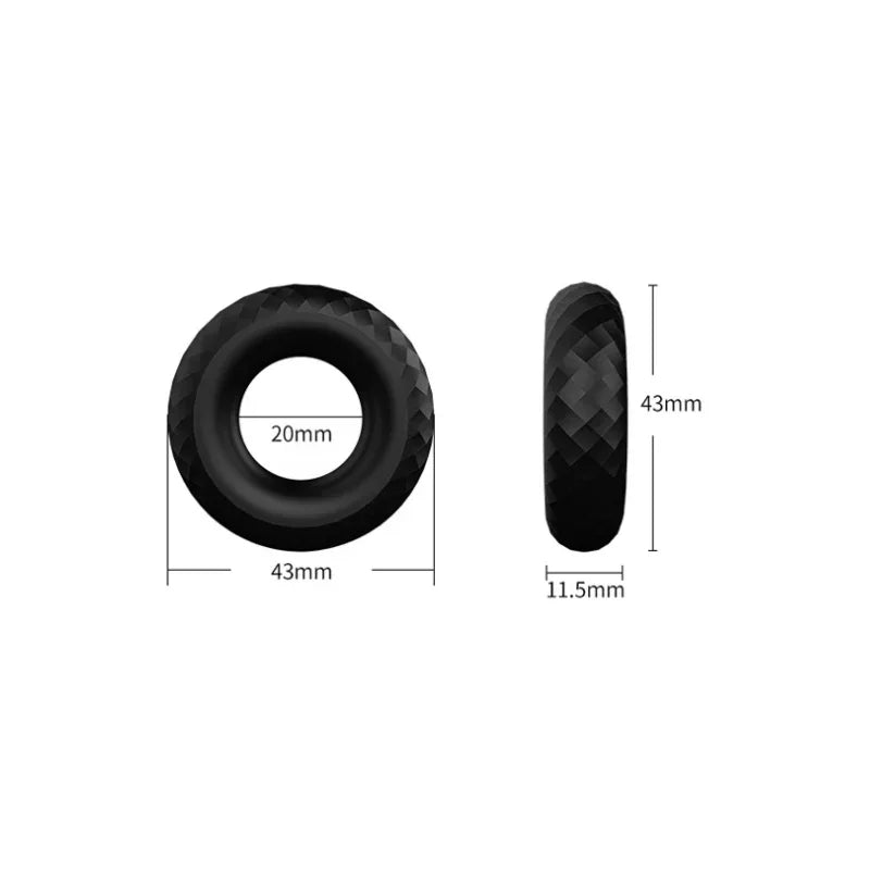 Delay Ejaculation Penis Rings Soft Silicone Lasting Erection Cock Ring Penis Trainer Adult Sex Toys for Men