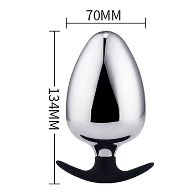 Dia 60/70/80mm Huge Metal Butt Plug Anal Plug Big Anal Balls Expansion Dilatador Anal Toys Prostata Massage For Couples Buttplug