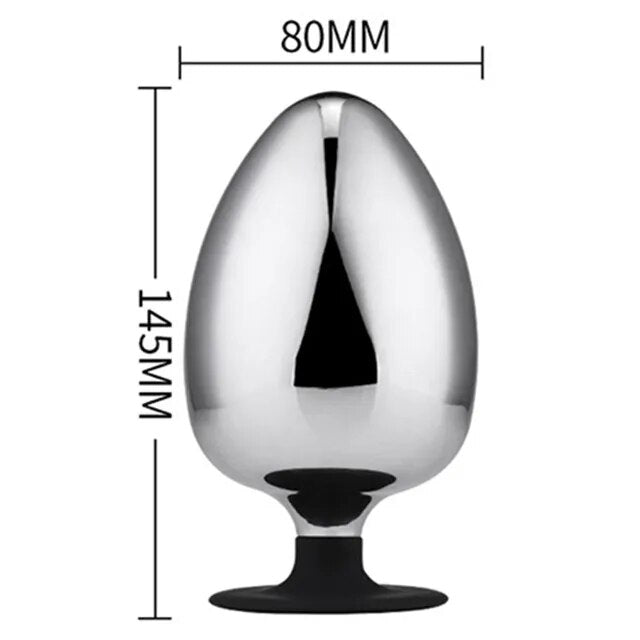 Dia 60/70/80mm Huge Metal Butt Plug Anal Plug Big Anal Balls Expansion Dilatador Anal Toys Prostata Massage For Couples Buttplug