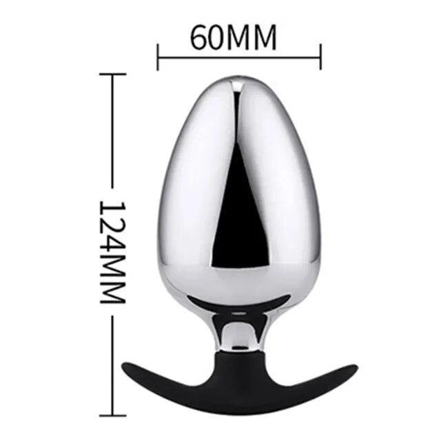 Dia 60/70/80mm Huge Metal Butt Plug Anal Plug Big Anal Balls Expansion Dilatador Anal Toys Prostata Massage For Couples Buttplug