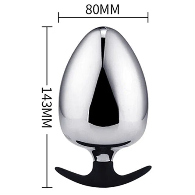 Dia 60/70/80mm Huge Metal Butt Plug Anal Plug Big Anal Balls Expansion Dilatador Anal Toys Prostata Massage For Couples Buttplug