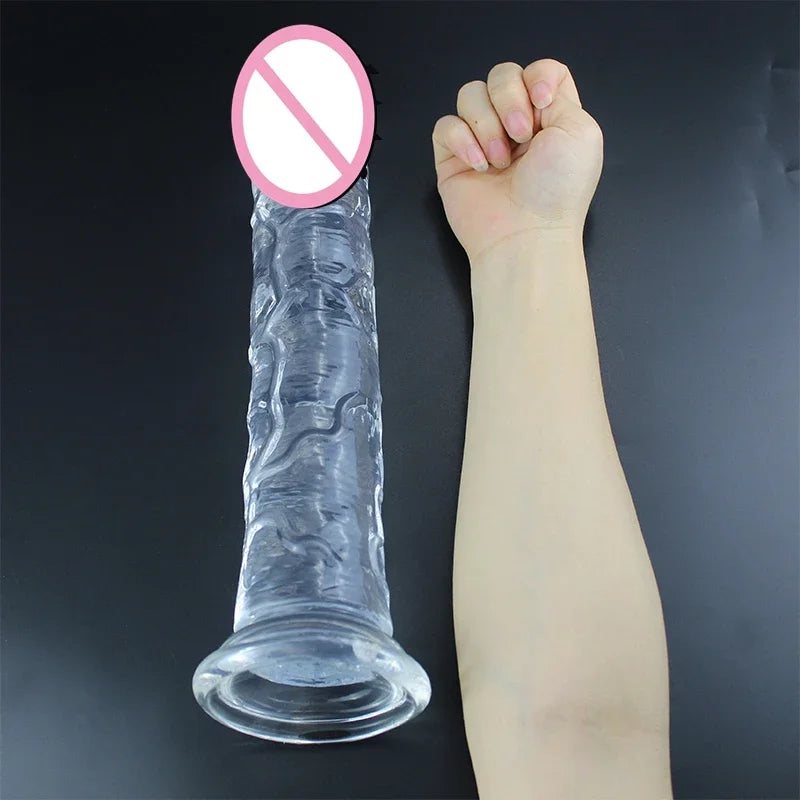 Dildo Adult Toys Erotic Soft Jelly Strong Suction Cup Dildo Anal Butt Plug Realistic Penis G-spot Orgasm Sex Toys for Woman