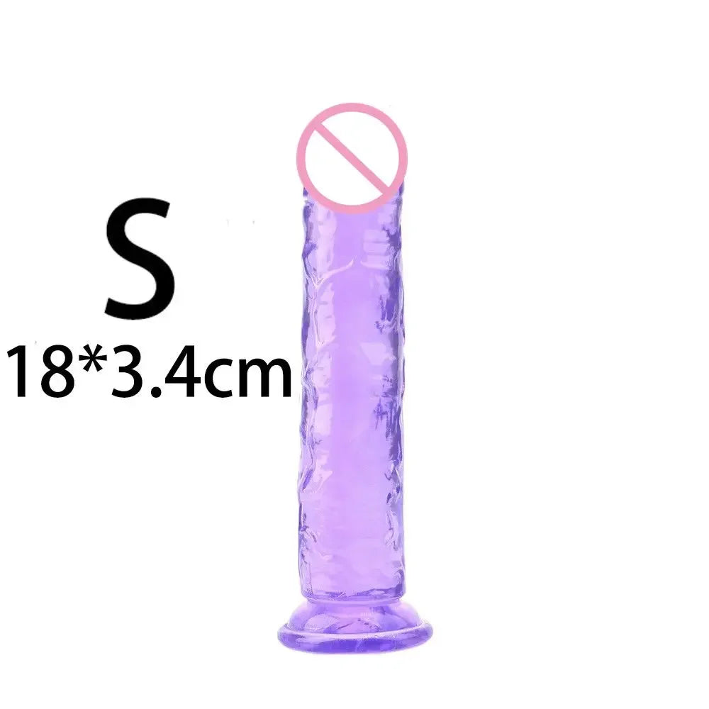 Dildo Adult Toys Erotic Soft Jelly Strong Suction Cup Dildo Anal Butt Plug Realistic Penis G-spot Orgasm Sex Toys for Woman