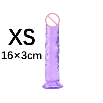 Dildo Adult Toys Erotic Soft Jelly Strong Suction Cup Dildo Anal Butt Plug Realistic Penis G-spot Orgasm Sex Toys for Woman