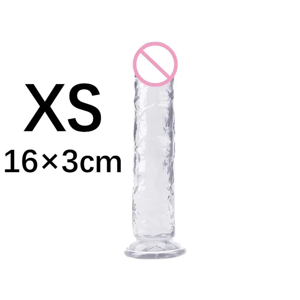 Dildo Adult Toys Erotic Soft Jelly Strong Suction Cup Dildo Anal Butt Plug Realistic Penis G-spot Orgasm Sex Toys for Woman