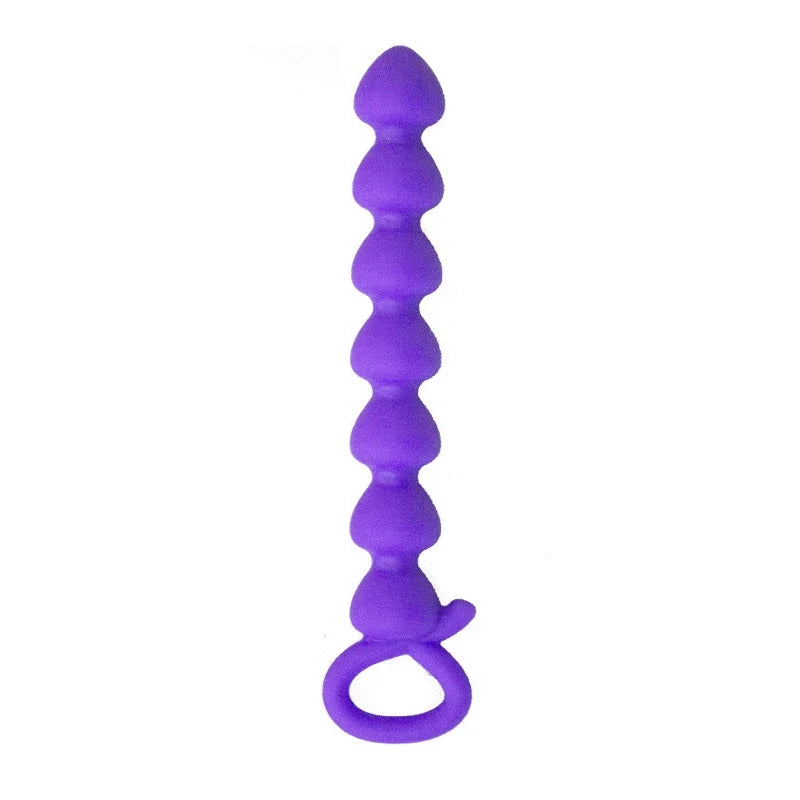 Dotted Silicone BASICS Beads Butt Plug Sex Toys Adult for Woman Lesbian Spike stimulate Vagina Ass Game Anus Anal Chains GSpot