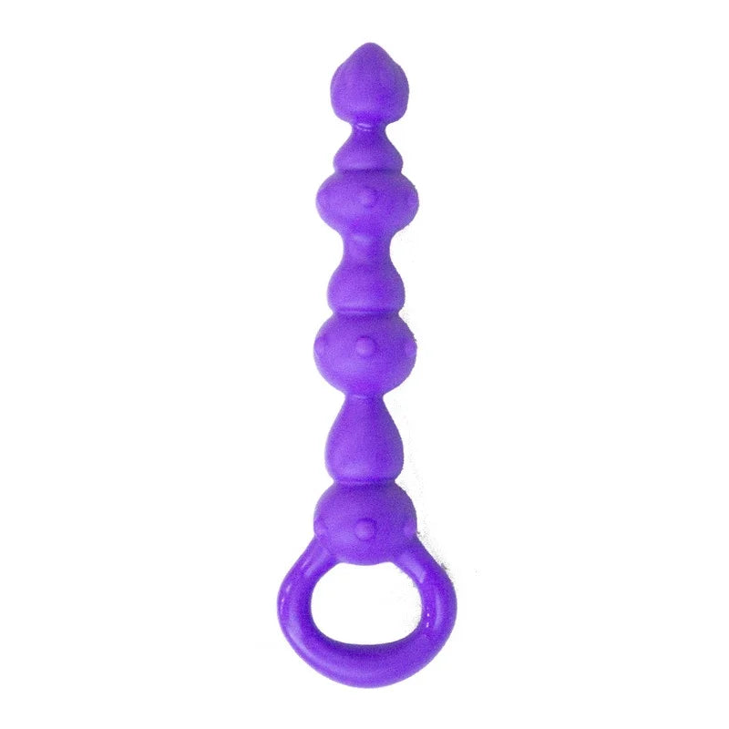 Dotted Silicone BASICS Beads Butt Plug Sex Toys Adult for Woman Lesbian Spike stimulate Vagina Ass Game Anus Anal Chains GSpot