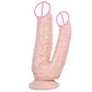 Double Dildos Female Masturbation Double Penetration Both Vagina and Anus Big Penis with Suction Cup Sex Toy Strap on Two Dildo