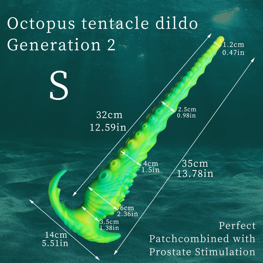 Double-Ended Dildo Huge Tentacle Realistic Dildo Silicone Big Anal Butt Plug With Suction Cup Penis Sex Toys for Women Lesbian