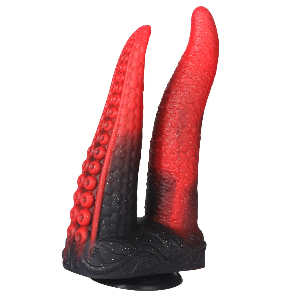 Double-Ended Dildo Huge Tentacle Realistic Dildo Silicone Big Anal Butt Plug With Suction Cup Penis Sex Toys for Women Lesbian