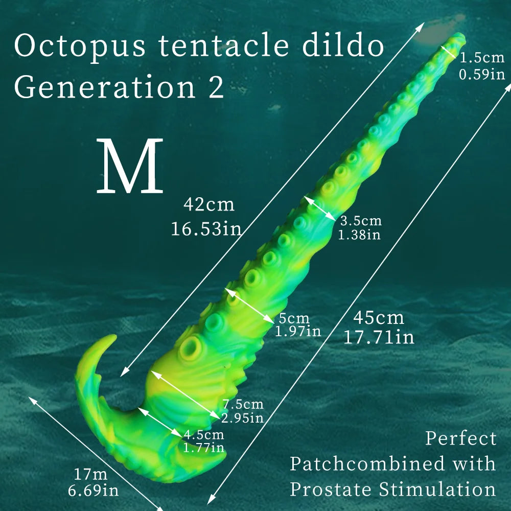 Double-Ended Dildo Huge Tentacle Realistic Dildo Silicone Big Anal Butt Plug With Suction Cup Penis Sex Toys for Women Lesbian