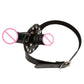Double-Ended Dildos Gag Strapon Open Mouth Dong Plug Head Harness Realistic Cock Penis SM Adult Games Sex Toys For Couples