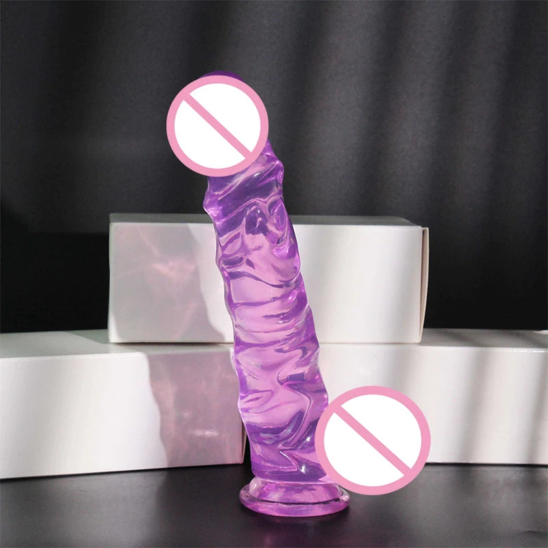 Double Headed Sex Dildo 3 Style Sizes Penis Strong Suction Cup G-spot Simulation Realistic Penis Gay Les Lesbian Woman Sex Toy