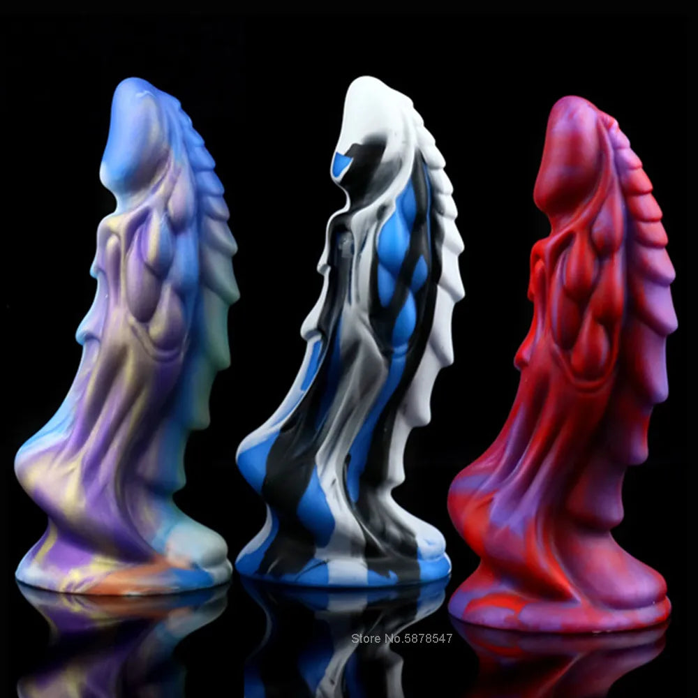 Dragon Dildo Silicone Realistic Dildo with Strong Suction Cup Monster Penis Anal Plug Adult Sex Toy for Women Hand-free Toys