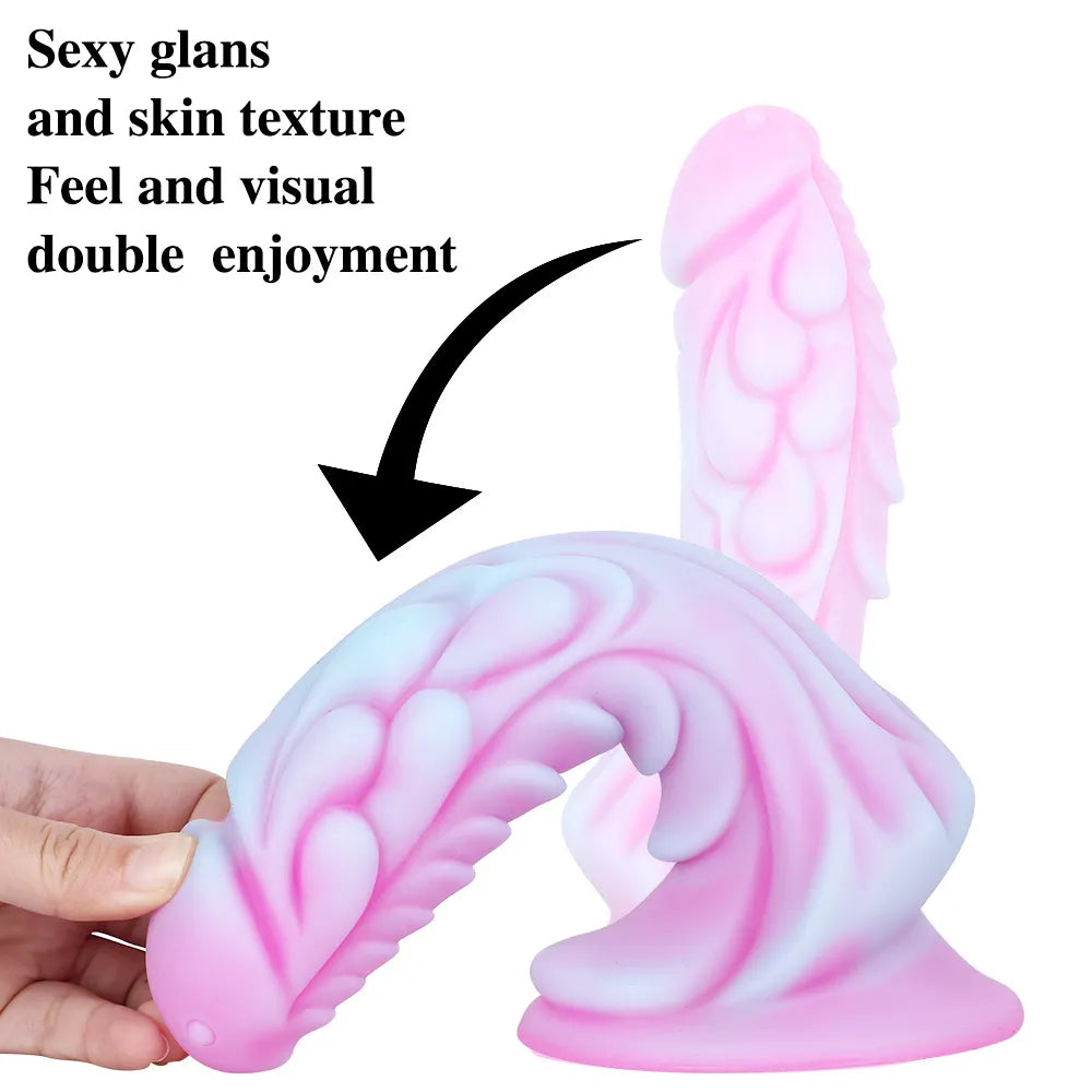 Dragon Realistic Dildo Huge Penis with Suction Cup Big Dick Animal Anal Dildo Vagina Masturbator For Men Women Adult Sex Toys