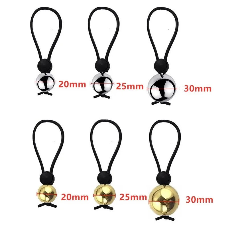 Drop Ball Heavy Weight Stretcher man silicone Penis cock Ring Metal Hanger for Enlargement pull exercise Male sex toy