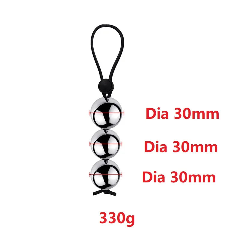 Drop Ball Heavy Weight Stretcher man silicone Penis cock Ring Metal Hanger for Enlargement pull exercise Male sex toy