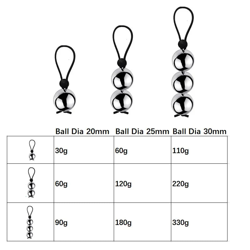 Drop Ball Heavy Weight Stretcher man silicone Penis cock Ring Metal Hanger for Enlargement pull exercise Male sex toy