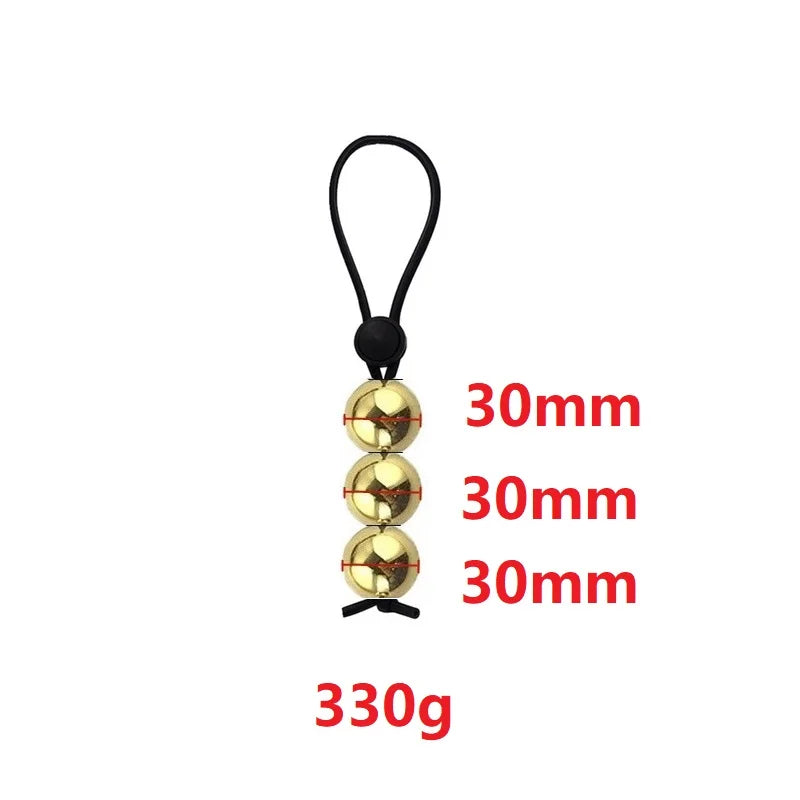 Drop Ball Heavy Weight Stretcher man silicone Penis cock Ring Metal Hanger for Enlargement pull exercise Male sex toy