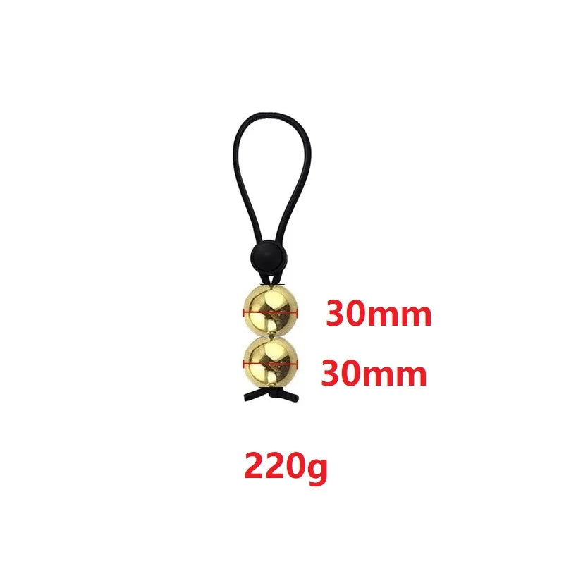 Drop Ball Heavy Weight Stretcher man silicone Penis cock Ring Metal Hanger for Enlargement pull exercise Male sex toy