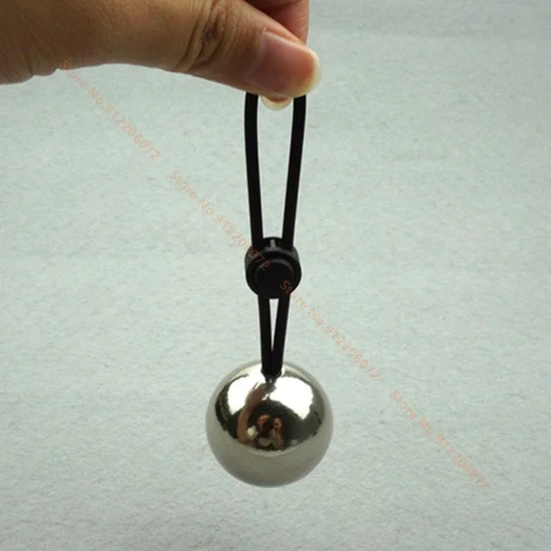 Drop Ball Penis Ring Metal Ball Weight Hanger for Penis Enlargement Weight Stretcher Extender Cock Ring Male Chastity Device 18