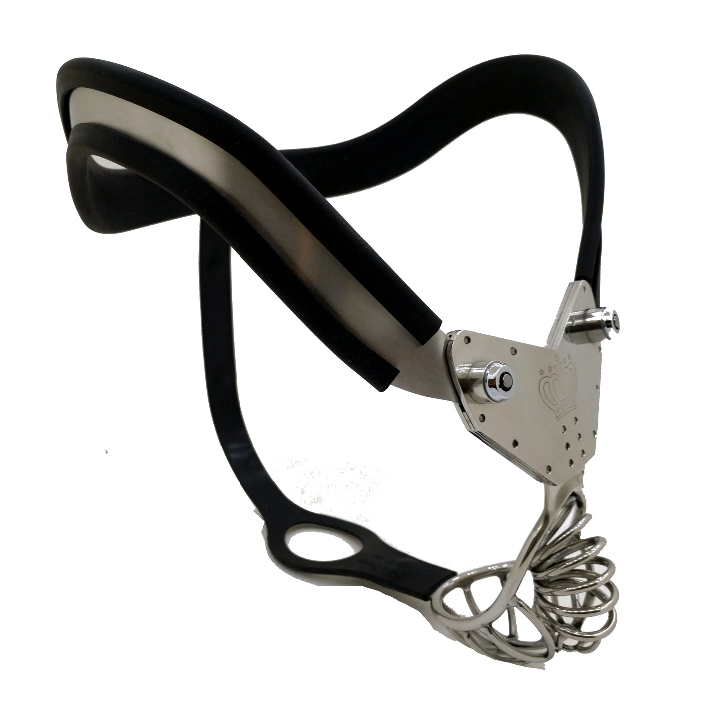 EMCC T Type Stainless Steel Male Chastity Belt Panty Hollow Cock Cage Adjustable Chastity Device Metal Sex Toys BDSM Bondage