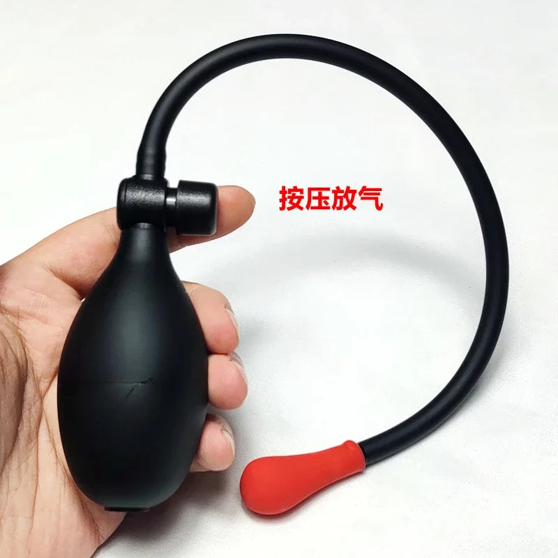 EXVOID Latex Anal Plug Prostate Massage Sex Toys for beginner Inflatable Male Anus Insert Device Butt Plug Dilatator Sounds