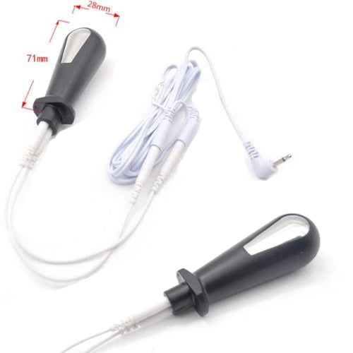 Electric Shock Anal Plug Masturbator G Spot Vaginal Plug Stimulation BDSM Adult Slave Electric Sex Medical Themed Toy for Couple