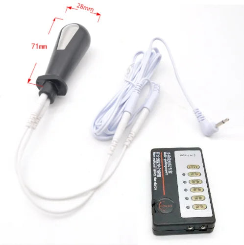 Electric Shock Anal Plug Masturbator G Spot Vaginal Plug Stimulation BDSM Adult Slave Electric Sex Medical Themed Toy for Couple