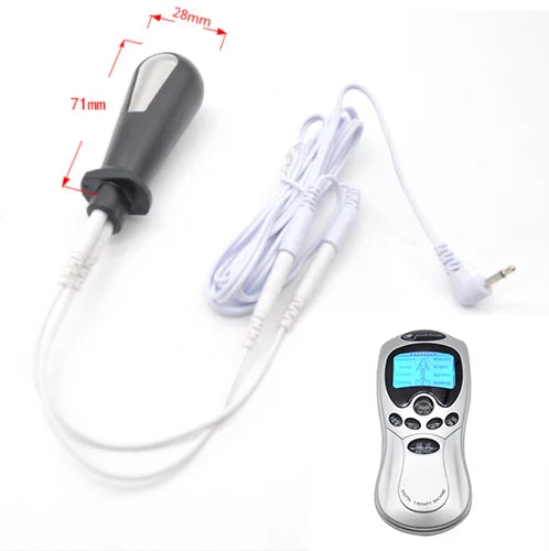 Electric Shock Anal Plug Masturbator G Spot Vaginal Plug Stimulation BDSM Adult Slave Electric Sex Medical Themed Toy for Couple