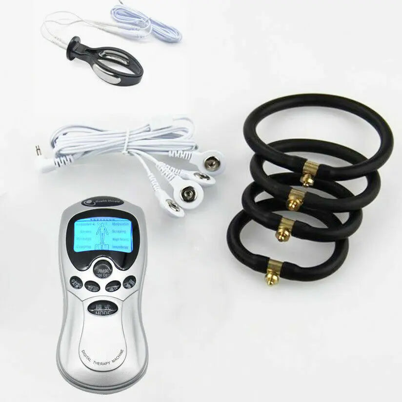 Electric Shock Anal Plug Masturbator G Spot Vaginal Plug Stimulation BDSM Adult Slave Electric Sex Medical Themed Toy for Couple